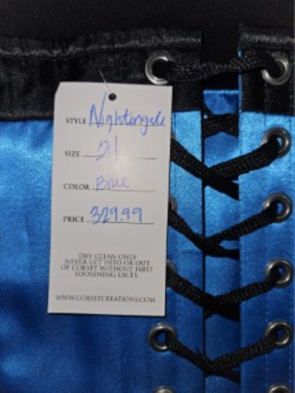 NWT 24"/S STAR TREK DS-9 SCIENCE UNIFORM SHIRT CORSET TOP HANDMADE SPOCK - Picture 3 of 12